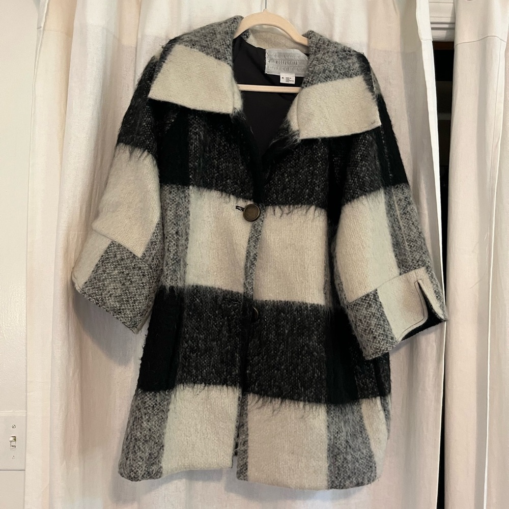 Cooperative by Urban Outfitters plaid wool coat M